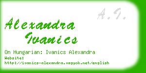 alexandra ivanics business card